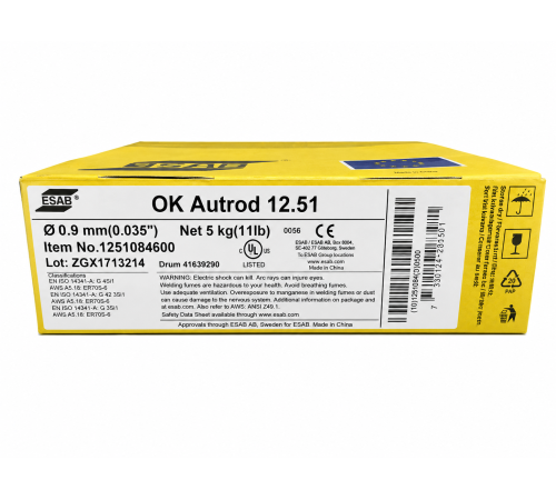 Проволока OK Autrod 12.51 0,9mm 18kg ER70S-6_ESAB