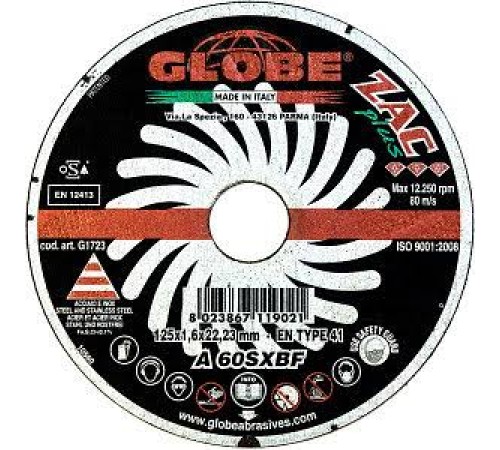 Диск отрезной 125X1.3X22.2 A60S TURBO CUTTER_G1712 TC