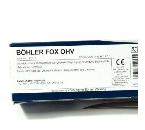 Электроды Boehler FOX OHV, диам. 4,0х350 мм_11497