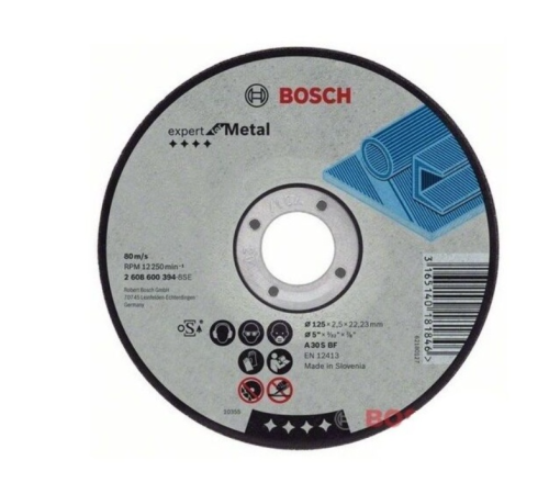 Круг отрезной BOSCH Standard по мет 125х2,5 mm 2608600394