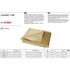 Покрывало сварочное LAVARC 1100° 1,72x2m _FERRO