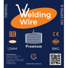 Проволока сварочная WG ER70S-6 1.2MM (18KG) SHANDONG JINERTAI WELDING MATERIAL CO.,LTD. 70S61812