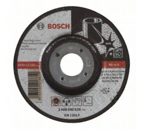 Круг обдирочный BOSCH AZIA Exper по нерж 115 x 6 mm выпуклый 2608600539