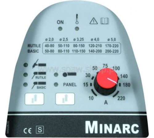 Панель с мембранными кнопками аппарата Minarc 220 W002630