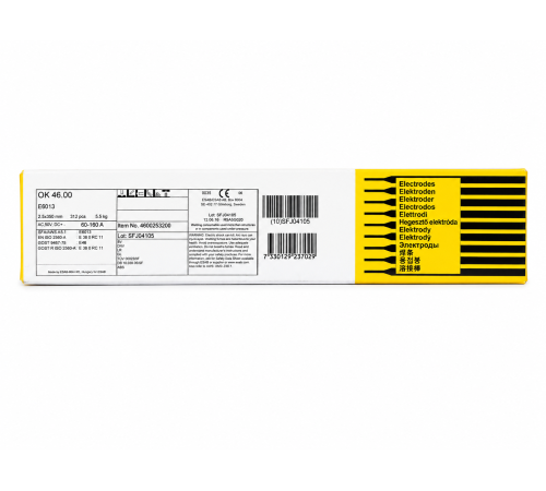Электроды ESAB OK 46.00 4.0x450 Е 6013 (6,6 кг)_4600404AE0  AZIA