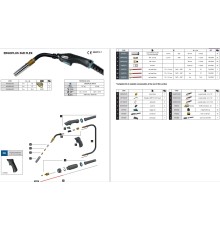Горелка ERGOPLUS 36R FLEX 3m EURO_Trafimet