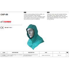 Подшлемник Ferro CAP-69 (хлопок+PROBAN) F12069