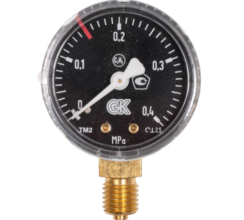 Манометр ацетиленовый 4 Мпа .50mm GCE 2190102