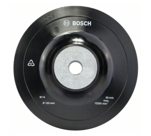 Тарелка опорная с гайкой, мягкая, д125mm BOSCH 1608601033