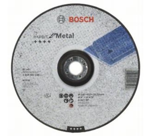 Круг обдирочный BOSCH AZIA Expert по металлу 230Х6 mm выпуклый 2608600228