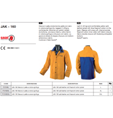 Куртка сварщика спилковая JAK-160 (XXL)_SACIT AZIA