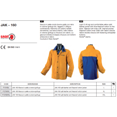 Куртка сварщика спилковая JAK-160 (XXL)_SACIT AZIA