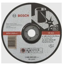 Круг образивный по нерж 180х6х22,2 мм, вогнутый , BOSCH_2608600540