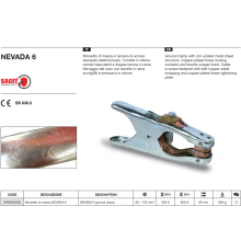 Зажим заземления 600A NEVADA 6 (в уп. 10 шт)_SACIT AZIA