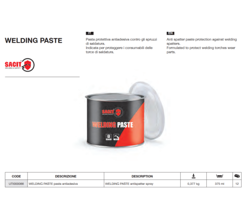 Антиспатер Паста WELDING PASTE 300g (в уп. 12 шт.)_Sacit AZIA
