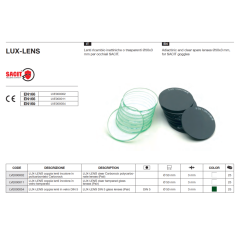 Стекла защитные Sacit 5 DIN 50x3mm LUX-LENS LVE000054