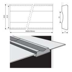 Керамическая подкладка PZ 1500/72 Grey,Tape,Concave_ESAB 2150072000 #