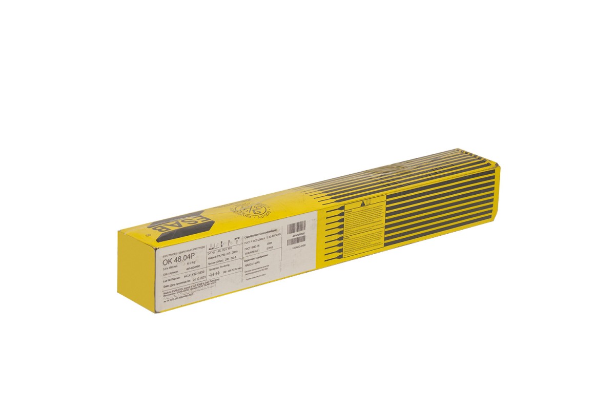 Электроды ESAB OK 48.04Р ф 4,0 мм, пачка 6,0 кг