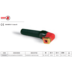 Электрододержатель безогарковый SUPERIOR SACIT 250А 4 PIN000092