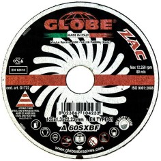 Диск отрезной по металлу Globe 125x1.0 мм