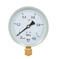 Манометр МP-3-U-LM-M20-0-1,6 MPA-1.5-54-N2. Диаметр корпуса 100 мм, резьба штуцера М20х1.5, кл.т. 1, OleKo TOO УТ000011442WG
