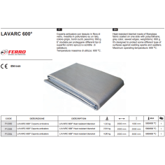 Покрывало сварочное LAVARC 600° 2x1m _FERRO