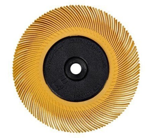 Круг Scotch-Brite™ Bristle BB-ZB тип С Р80 желтый 150 мм с фланцем, № 60195 (5 шт./кор.) 61500187770