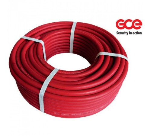Рукав пропановый d=6,3 mm GCE KRASS PREMIUM (красный, 40м) 2921004