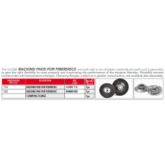 Оправка для фибровых кругов BACKING PAD SANDING DISC 125 _Globe