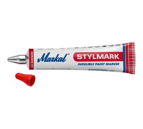 Маркер с наконечником в виде металлического шара Markal Stylmark 3MM Red 10130303 >