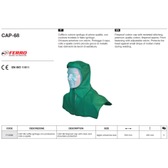 Подшлемник сварочный (хлопок+PROBAN) CAP-68_Ferro