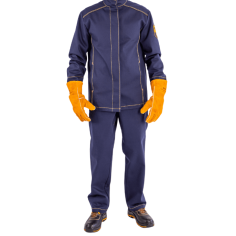 Костюм мужской защитный сварщика ВОЛАТ-У (куртка+брюки) пл. 450, 100%х/б, р-р 48-50/170-176 (РБ)