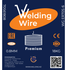 Проволока сварочная WG ER70S-6 0.8MM (18KG) SHANDONG JINERTAI WELDING MATERIAL CO.,LTD. 70S61808