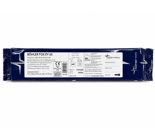 Электроды FOX EV 65 3,2x350 мм (E8018-G H4 R)_Bohler