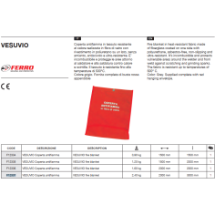 Покрывало сварочное Vesuvio 2x2m (500 град) _FERRO