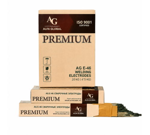 Электроды сварочные AG E-46 PREMIUM d=3,2*350 5 кг