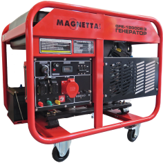Генератор бензиновый Magnetta, GFE15000AE3, 10кВт, 380В, двухцилиндровый двигатель 688 куб.см
