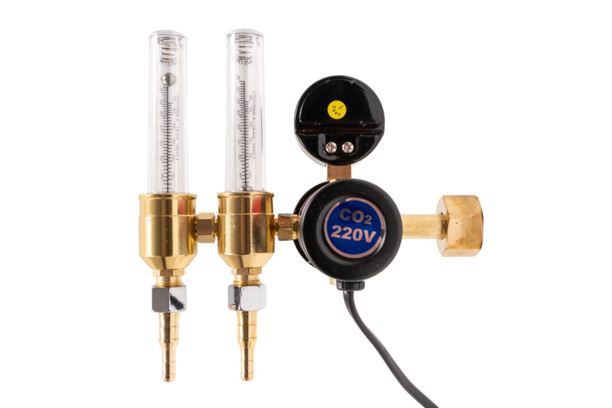 Регулятор KRASS расхода газа аргон-углекислота У-30/АР-40 КРП Р 220V с ротаметром и подогревателем 2133503PV