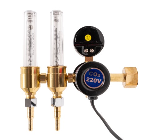 Регулятор KRASS расхода газа аргон-углекислота У-30/АР-40 КРП Р 220V с ротаметром и подогревателем 2133503PV