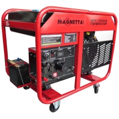 Генератор бензиновый Magnetta, GFE12000E, 10кВт, 220В, двухцилиндровый двигатель 688 куб.см