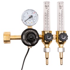 Регулятор KRASS расхода газа аргон-углекислота У-30/АР-40 КРП Р 220V с ротаметром и подогревателем 2133503PV