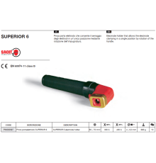 Электрододержатель 400A безогарковый SUPERIOR 6 (в уп. 10 шт)_SACIT