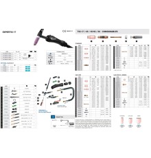 Горелка аргонодуговая EXPERTIG 17 FLEX 4m TSK50 1/4G (AIR 35% 140A DC-100A AC)_Trafimet AZIA