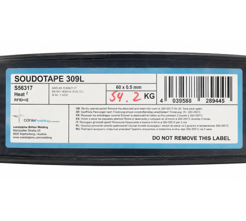 Лента наплавочная Soudotape 309L 60x0,5_BOHLER