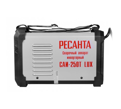Аппарат сварочный РЕСАНТА САИ-190T LUX (ΜΜΑ, 220 Β, 10-190Α, ΠΗ 70%, 3,3 кг), комплект А 65/70