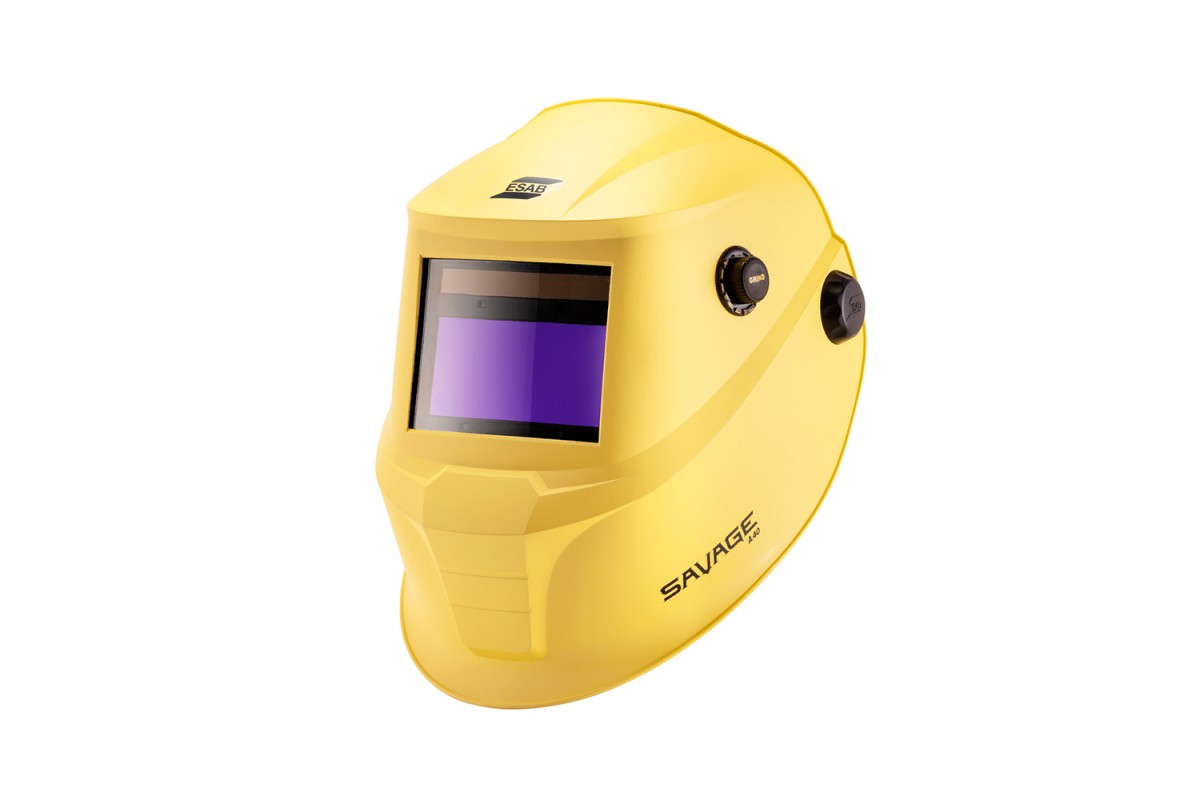Маска сварщика ESAB Savage A40 желтая, сменные батареи (9-13 DIN)