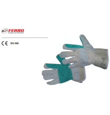 Перчатки рабочие спилковые UNIVERSAL s10 (в уп. 12 шт)_FERRO AZIA
