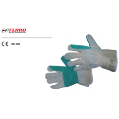 Перчатки рабочие спилковые UNIVERSAL s10 (в уп. 12 шт)_FERRO AZIA