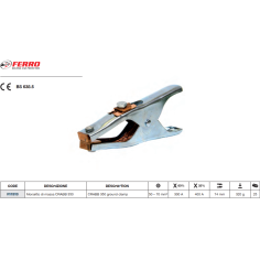 Зажим заземления FERRO AZIA 400A CRABB 350 F11313
