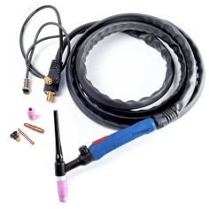 Горелка TIG WP-26FXV, 8м, кнопка, гибкая